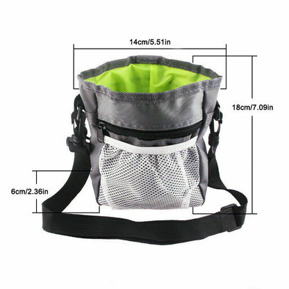 Dog Training Walking Pouch Treat Storage Bag Dispenser Obedience Snack Holder UK