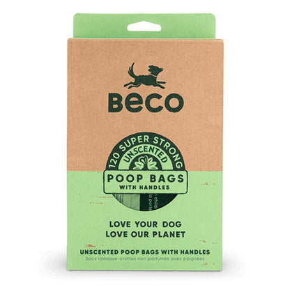 Beco Dog Poop Bags Poo Waste Sacks Unscented Strong Big Leak Proof