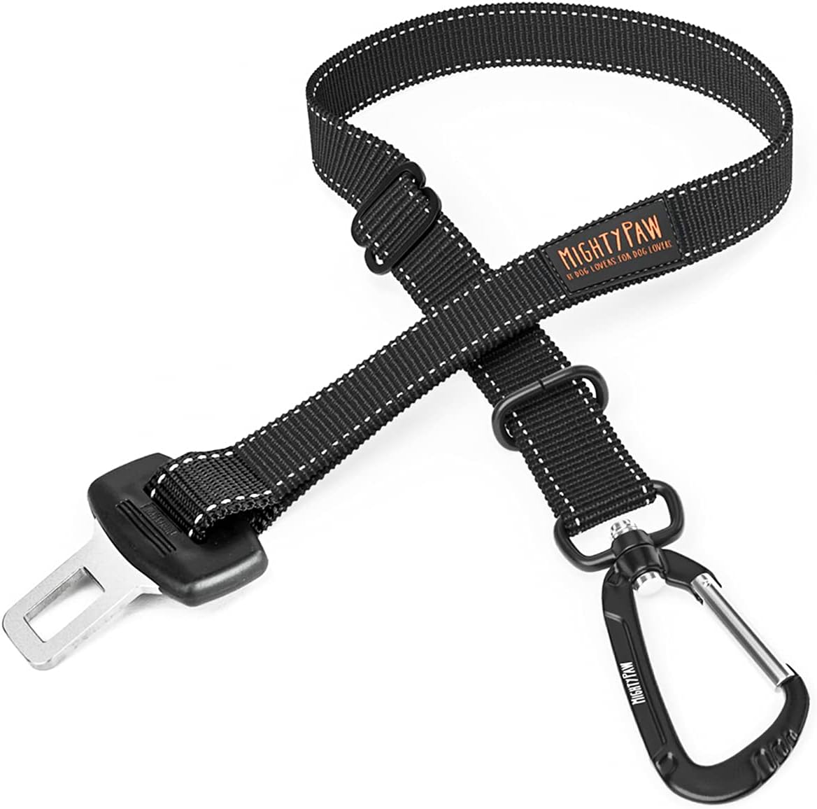 Dog Care: Dog Car Seat Belt, Universal Pet Safety Belt, Created with Human Seatbelt Material. All-Metal Hardware with Adjustable Length Strap. Keep Your Dog Secure