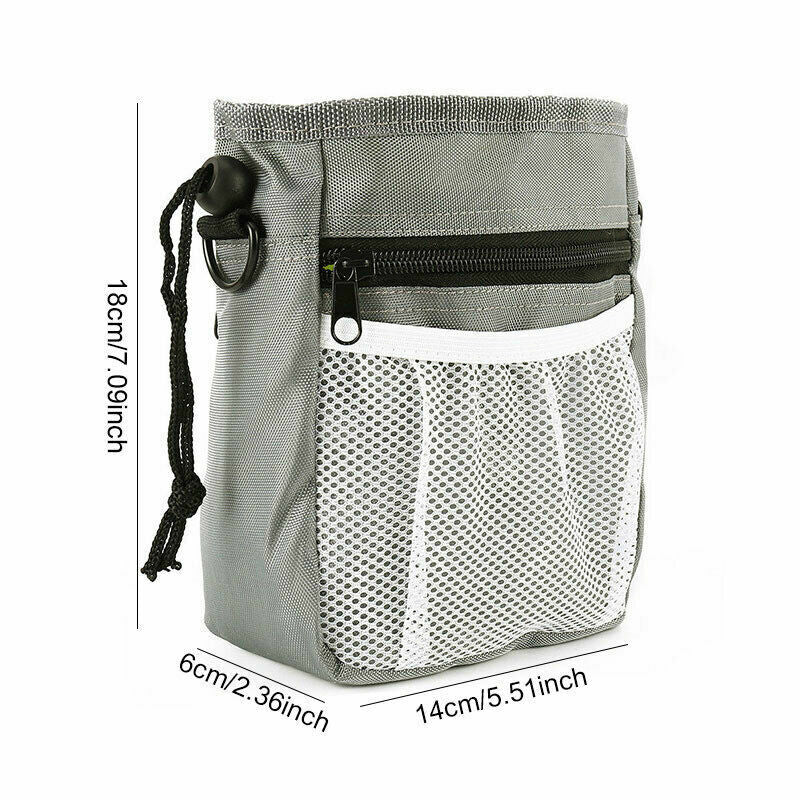 New Dog Training Treat Pouch Bag Pet Waist Bum Bags Belt Snack Treats Walking UK
