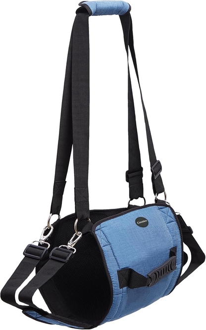 Pet Carrier: Sling, Emergency Backpack, Pet Legs Support & Rehabilitation, Lift Harness for Nail Trimming, Carrier for Senior Dogs with Joint Injuries, Arthritis, up and down Stairs (XXL, Blue)