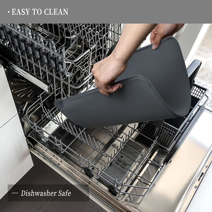 Pet Care: Cat/Dog Food Mat for Your Pets Feeding Bowls, Waterproof, Non-Slip Silicone & Easy Clean
