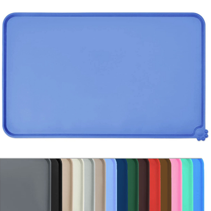 Pet Care: Cat/Dog Food Mat for Your Pets Feeding Bowls, Waterproof, Non-Slip Silicone & Easy Clean