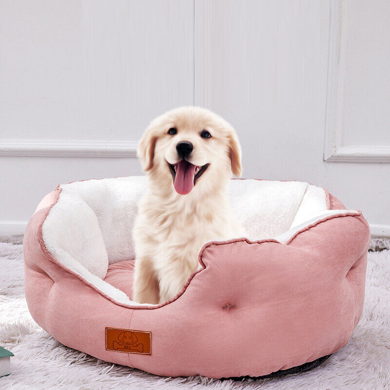 Dog Bed | Cat Bed Soft Washable Fleece Warm Pet Basket / Puppy Cushion