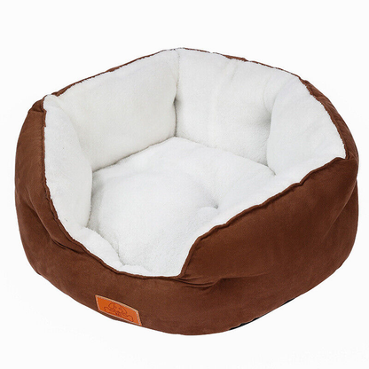 Dog Bed | Cat Bed Soft Washable Fleece Warm Pet Basket / Puppy Cushion