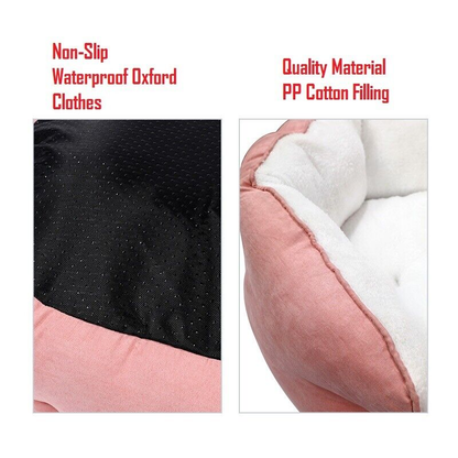 Dog Bed | Cat Bed Soft Washable Fleece Warm Pet Basket / Puppy Cushion
