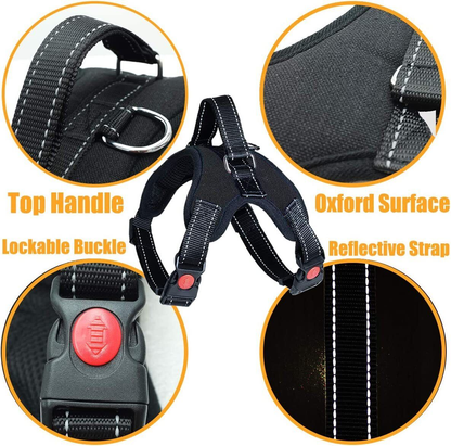 Dog Harness: No Pull for Small, Medium & Large Dogs - Anti Pull Strong and Adjustable