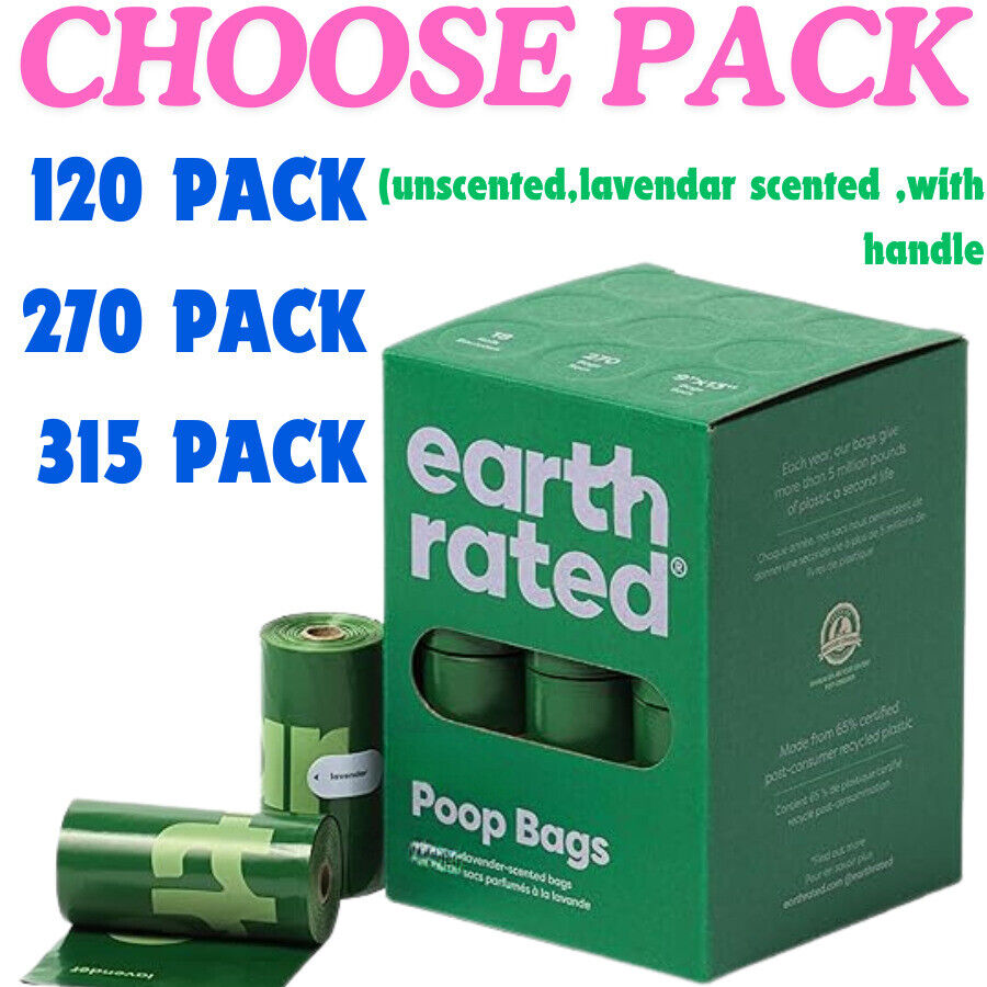 Dog Care: Earth Rated Dog Poo Bags Guaranteed Leak Proof and Extra Thick Waste Bag Refill