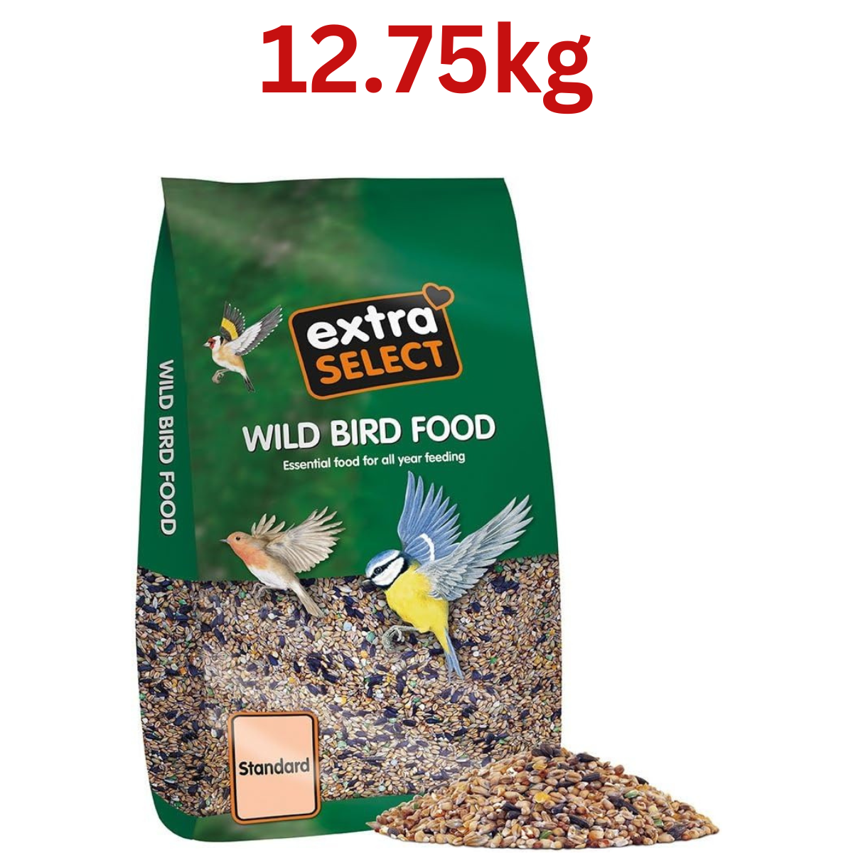 Bird Food: Extra Select Seed Mix, Wild Bird Food Nutrient helps Rich Skin & Coat Health Small Bird