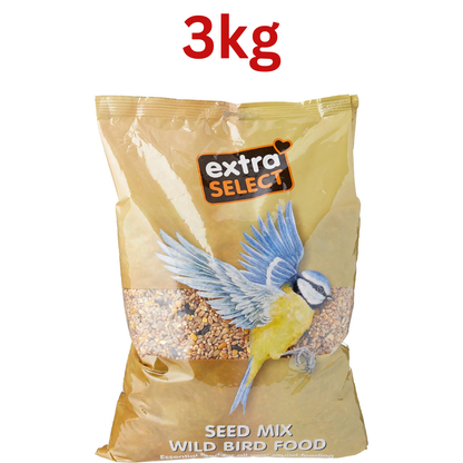 Bird Food: Extra Select Seed Mix, Wild Bird Food Nutrient helps Rich Skin & Coat Health Small Bird