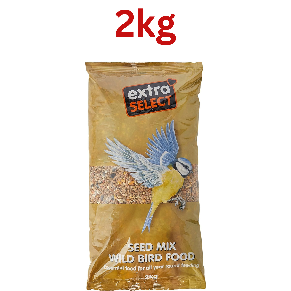Bird Food: Extra Select Seed Mix, Wild Bird Food Nutrient helps Rich Skin & Coat Health Small Bird
