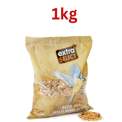 Bird Food: Extra Select Seed Mix, Wild Bird Food Nutrient helps Rich Skin & Coat Health Small Bird