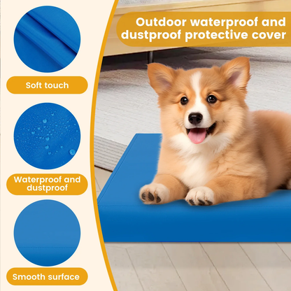 Dog Bed: Oxford Cloth Cover, Waterproof Dog Bed Protector Cover with Zipper Removable Dog Bed Liner Easy to Wash Pet Supplies S/M