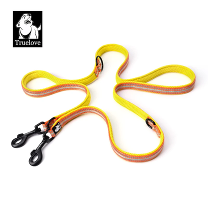 Dog Leash: Multi-Function Dog Lead, Suitable for Use with Collars and Chest Straps, Reflective & Hands-Free