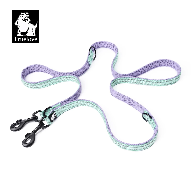 Dog Leash: Multi-Function Dog Lead, Suitable for Use with Collars and Chest Straps, Reflective & Hands-Free