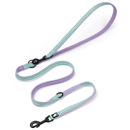 Dog Leash: Multi-Function Dog Lead, Suitable for Use with Collars and Chest Straps, Reflective & Hands-Free