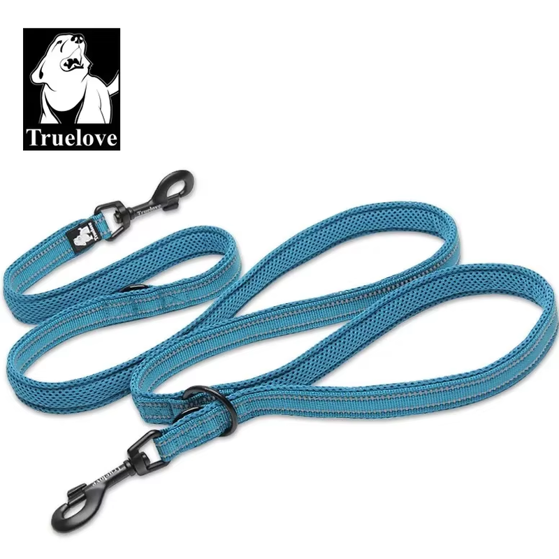 Dog Leash: Multi-Function Dog Lead, Suitable for Use with Collars and Chest Straps, Reflective & Hands-Free