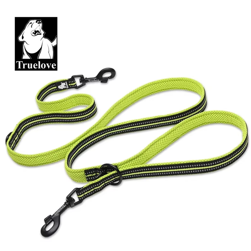 Dog Leash: Multi-Function Dog Lead, Suitable for Use with Collars and Chest Straps, Reflective & Hands-Free