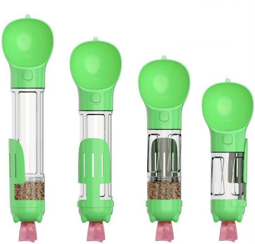 Dog Care: Travel Water Bottle, Portable Drinking Water Dispenser with Poo Bags Storage