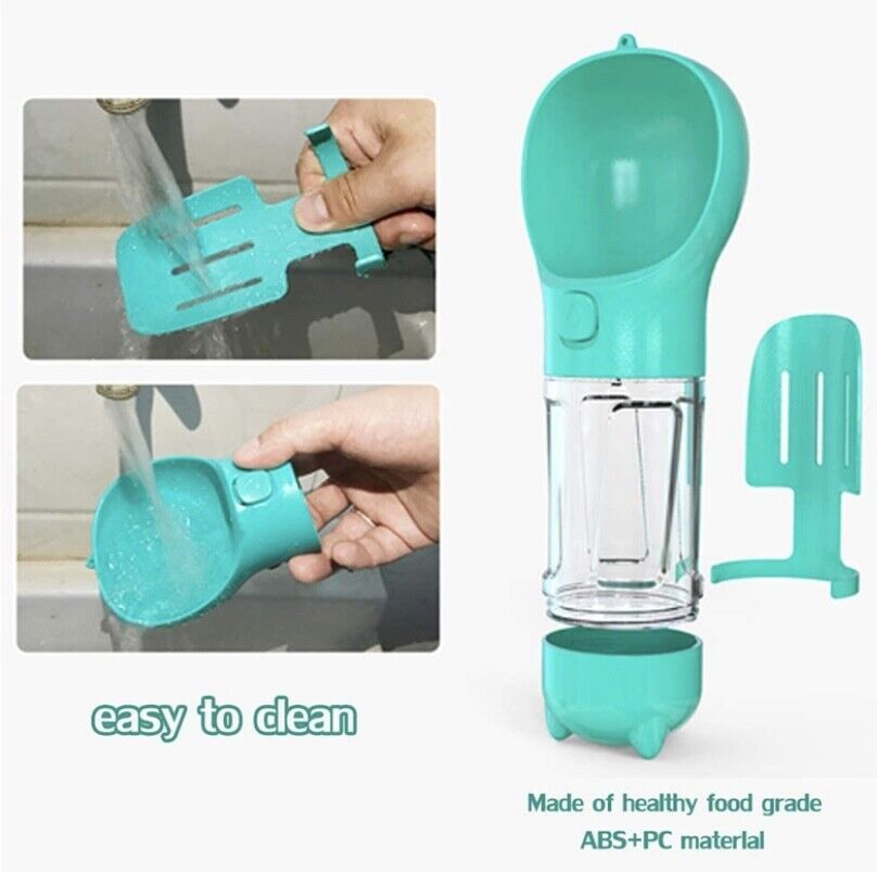 Dog Care: Travel Water Bottle, Portable Drinking Water Dispenser with Poo Bags Storage