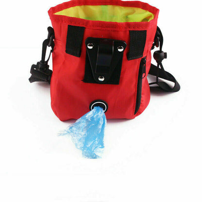 New Dog Training Treat Pouch Bag Pet Waist Bum Bags Belt Snack Treats Walking UK