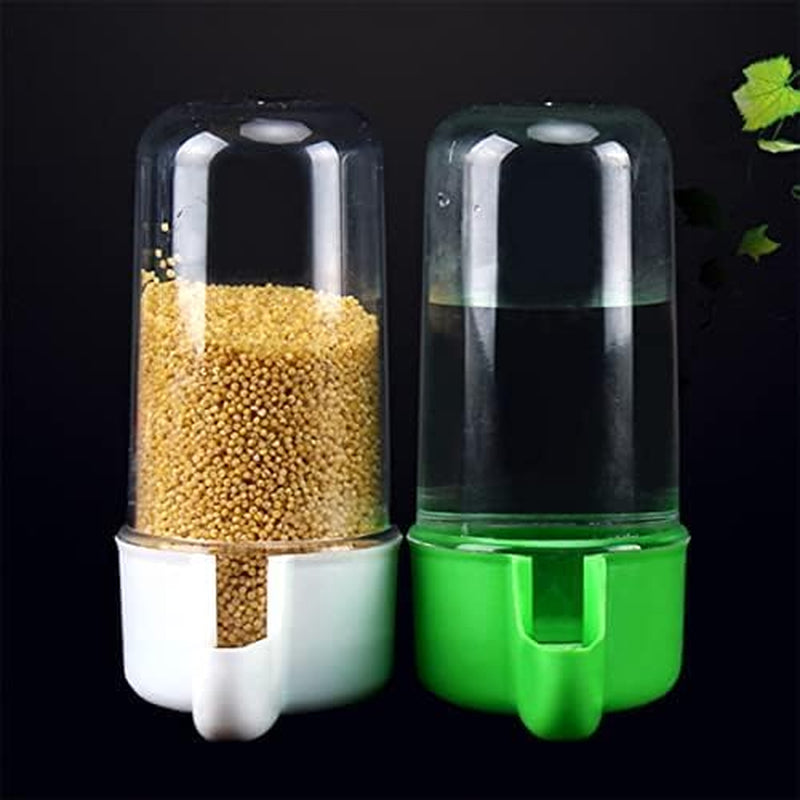 Bird Feeder Water Dispenser, 2PCS, Plastic Bird Food Container Suitable for Bird Cage, 200Ml